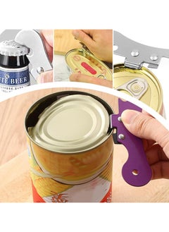 Oasisgalore 5PCS Stainless Steel Handheld Can & Lid Openers, Lightweight Kitchen Tool  - Image 3