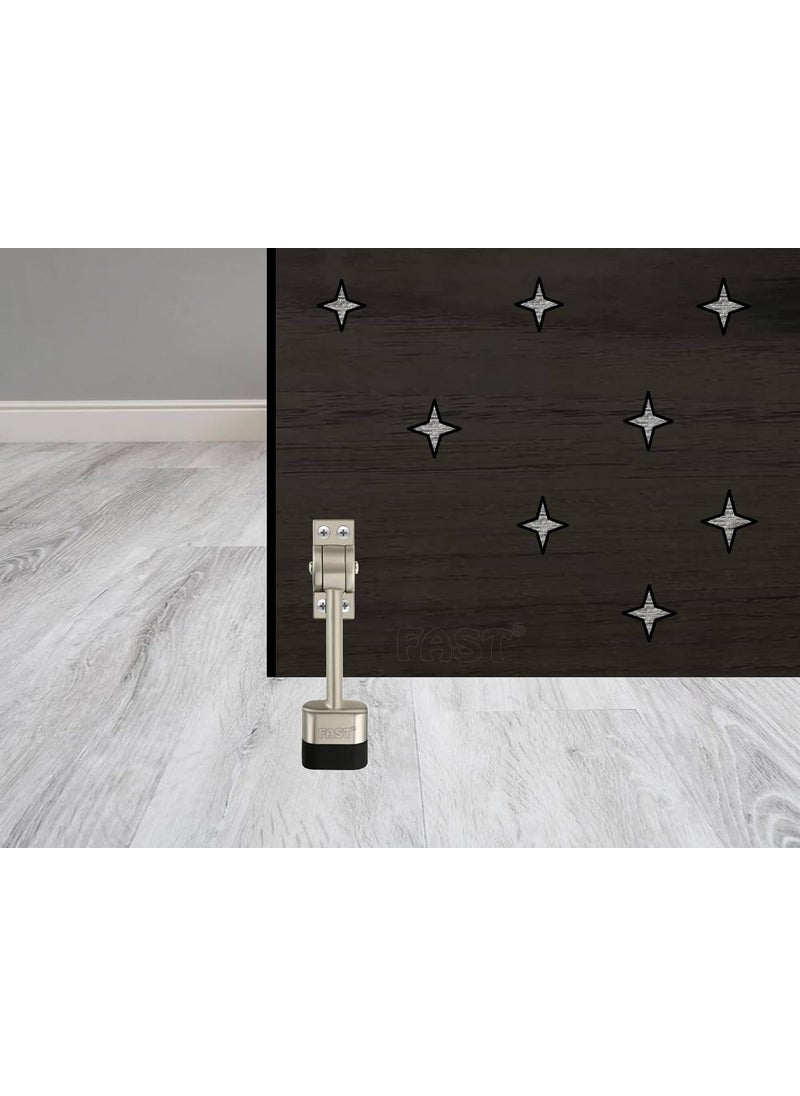 FAST FAST Silver Satin Finish 5 Inch Fully Heavy Body Powerful Working Door StopperDSZ01 SSF 2  - Image 5