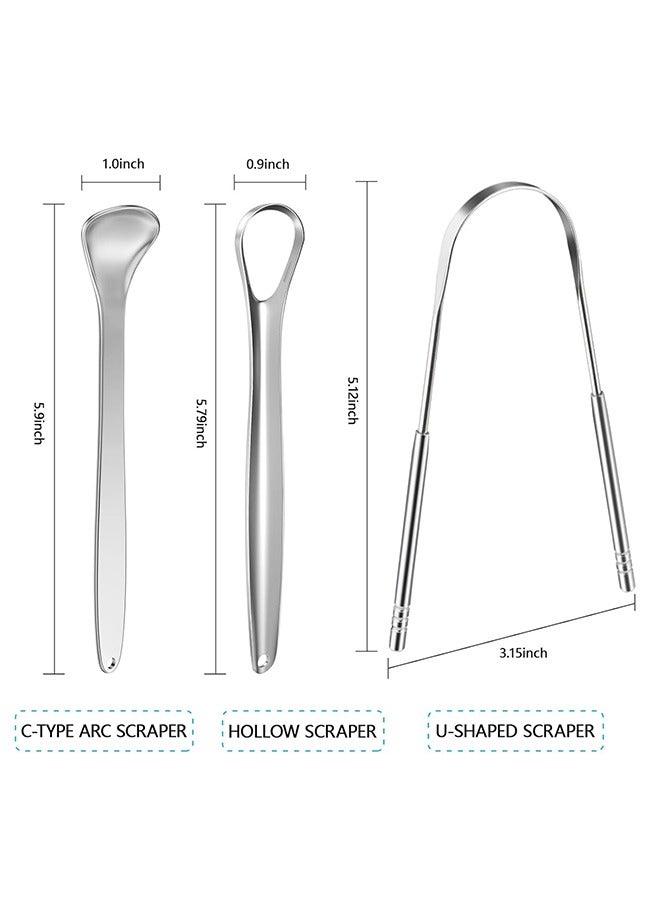 Tongue Scraper (Double-sided tongue scraper cleaner to remove bacteria and fight bad breath) - Image 2