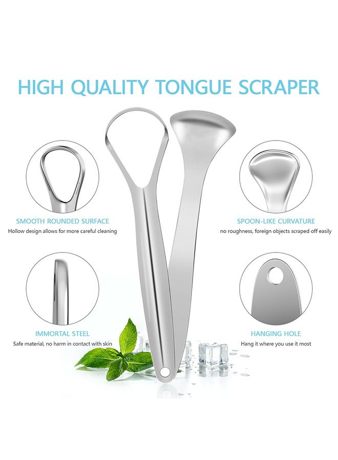 Tongue Scraper (Double-sided tongue scraper cleaner to remove bacteria and fight bad breath) - Image 3