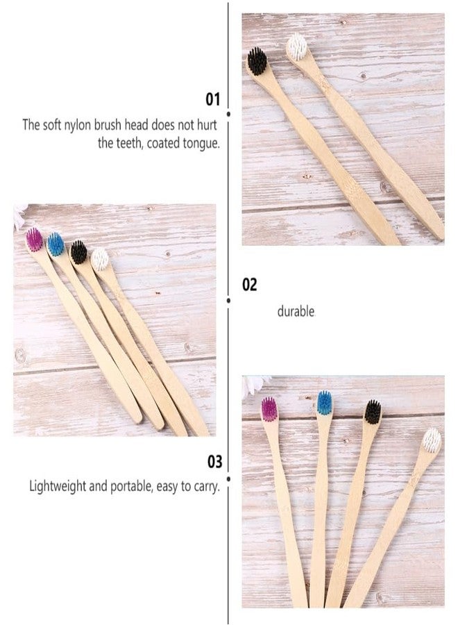 HEALLILY Tongue Cleaner 4Pcs Set Tongue Scraper and Cleaning Brush Oral Tools for Fresh Breath and Effective Bad Breath Removal Lightweight Portable 7.44In Length - Image 4