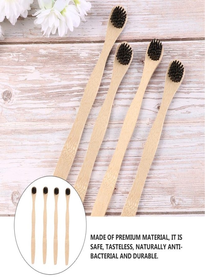 HEALLILY Tongue Cleaner 4Pcs Set Tongue Scraper and Cleaning Brush Oral Tools for Fresh Breath and Effective Bad Breath Removal Lightweight Portable 7.44In Length - Image 3