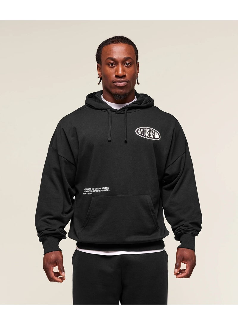 Gymshark Authentic Lifting Apparel Hoodie-(Black) - Image 2