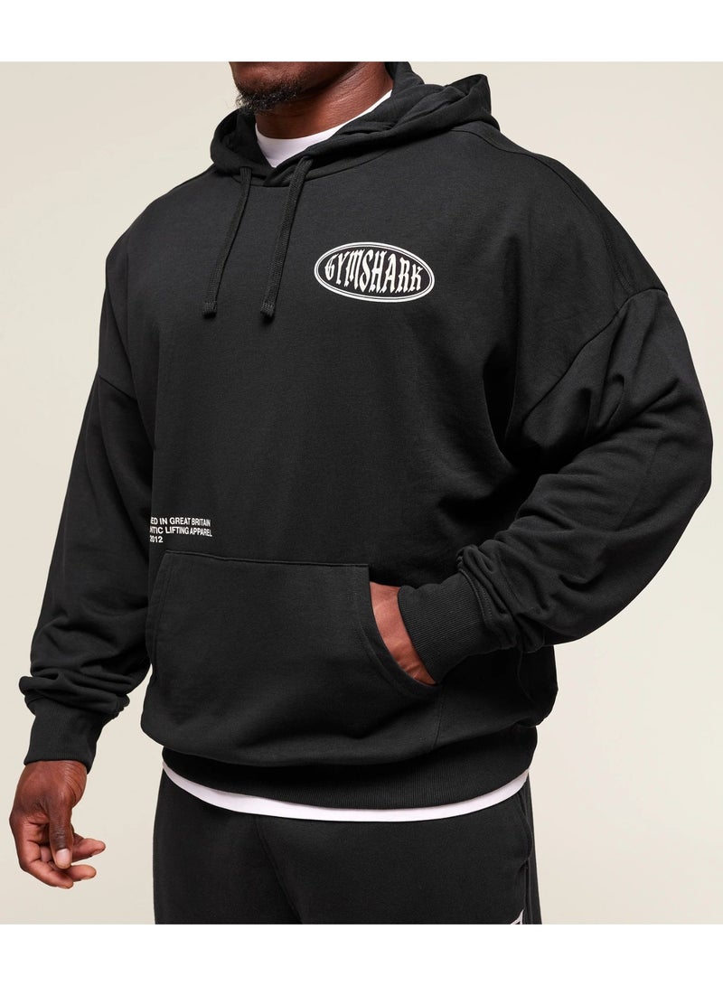 Gymshark Authentic Lifting Apparel Hoodie-(Black) - Image 4