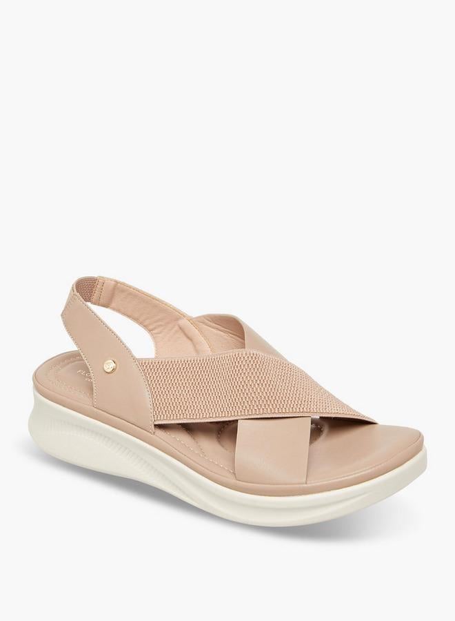 Flora Bella By Shoexpress Women Cross Strap Slingback Sandals - Image 1