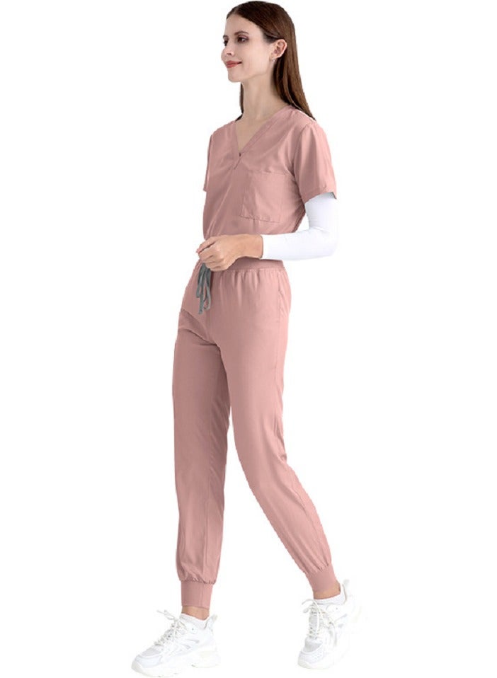 Gasin Medical scrubs, women's medical scrubs, pink medical uniforms, medical scrub sets  - Image 2