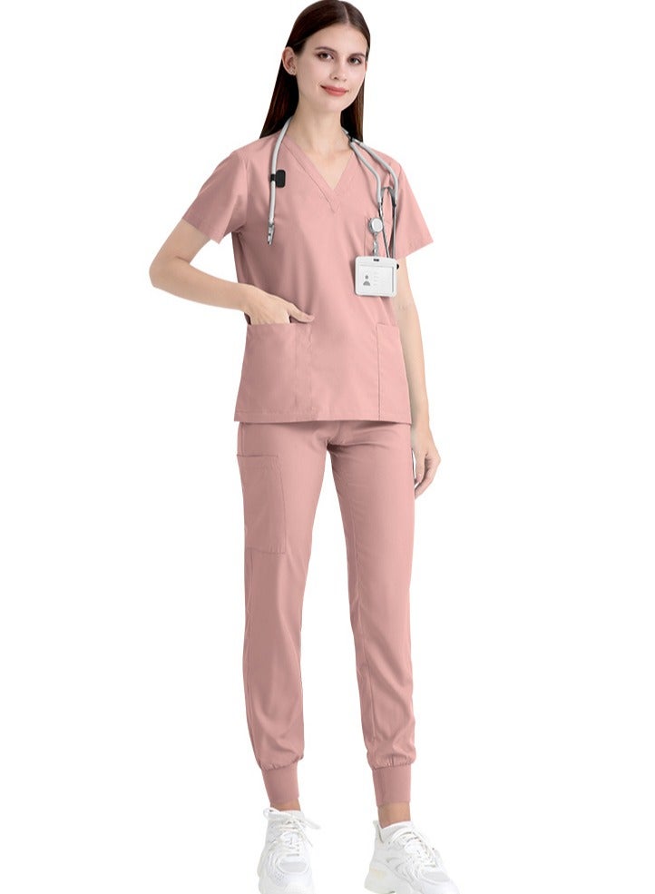 Gasin Medical scrubs, women's medical scrubs, pink medical uniforms, medical scrub sets  - Image 3