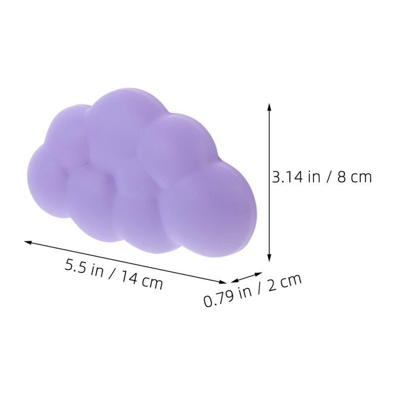 Purple Cloud Keyboard Wrist Pad Set Non Slip Ergonomic Cushion For Wrist Support - Image 3