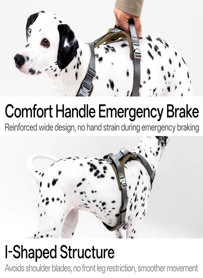 سرج كلاب BuddyArmor شديد التحمل مضاد للشد مع مقبض، مشبك من سبيكة معدنية مضاد للضياع مزود برمز الاستجابة السريعة، سترة نايلون قابلة للتعديل للتحكم في الكلاب المتوسطة والكبيرة الحجم أثناء المشي والتدريب (رمادي فضائي، مقاس XL) - Image 4