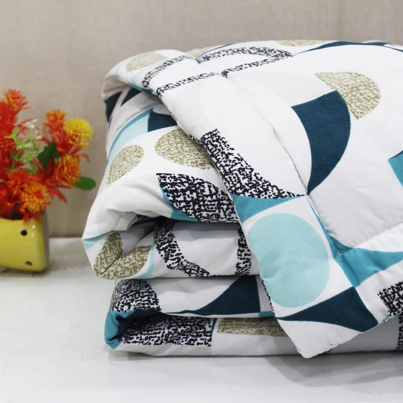 AURAVE Microfiber 210 Tc Reversible All Season Comforter/Quilt, Double, 150 GSM, Navy Blue - Image 2