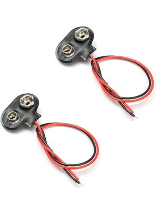 9V Battery Connector Clip With Lead Cord And Wires Holder Secure Power Transfer For Electronics For A Wide Range Of Electronic Projects, Experiments, And Diy Applications (2 Pcs) - pzsku/ZF7E07691AC4202C61A5BZ/45/1746231455/b9d3e281-7383-43a0-8c48-0fbd09e4ca70