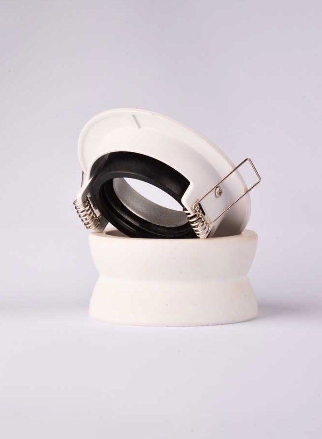 ٍSiera Light Circular frame spot light 7 cm aluminium white with matte grey reflection H-103 - Image 3