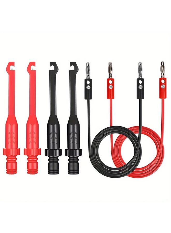 4Pcs Automotive Circuit Test Clips With 4 Needles 2 Threads Non Piercing Probe Banana Connector - Image 1