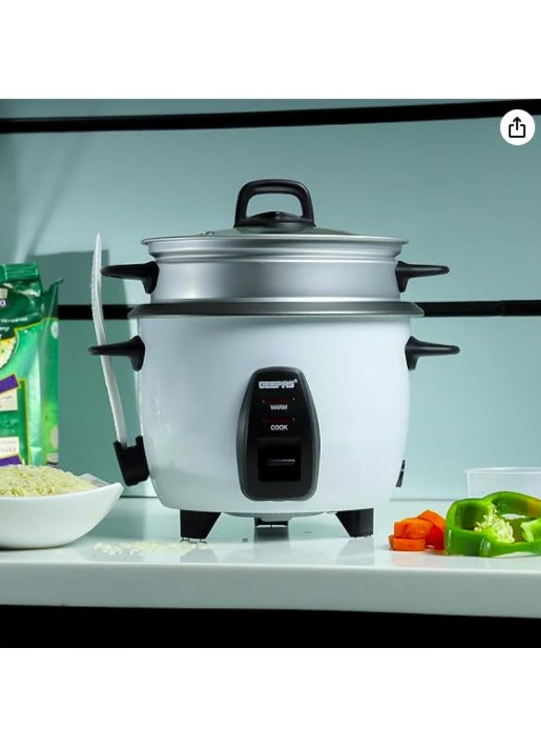 Generic rice cooker with non-stick cooking pot, 1 liter capacity,  - Image 2