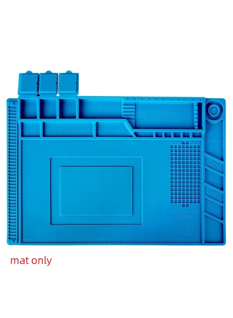 S-160 Mobile Phone and Computer Maintenance Silicone Pad High Temperature Resistant Insulation Pad Anti Static Table Pad with Magnetic Screw Pad  - Image 2
