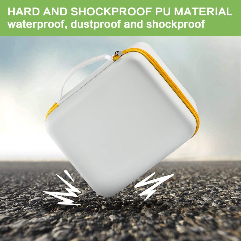 ALKOO حافظة ALKOO لطابعة الصور الفورية KODAK Dock Plus 4PASS (4x6 بوصة)، حاملة تخزين لخرطوشة إعادة التعبئة وورق الصور/ملحقات الشاحن - صندوق فقط (أبيض) - Image 4