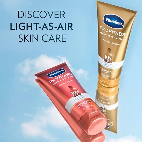 Vaseline Pro VitaB3 Serum Burst Lotion Supple & Soft Healthy, Hydrated Skin, Lightweight 10x Antioxidant Power of Vitamin C with Vitamin B3, Hyaluronic Acid & Peptides, 7.5 fl oz - Image 4