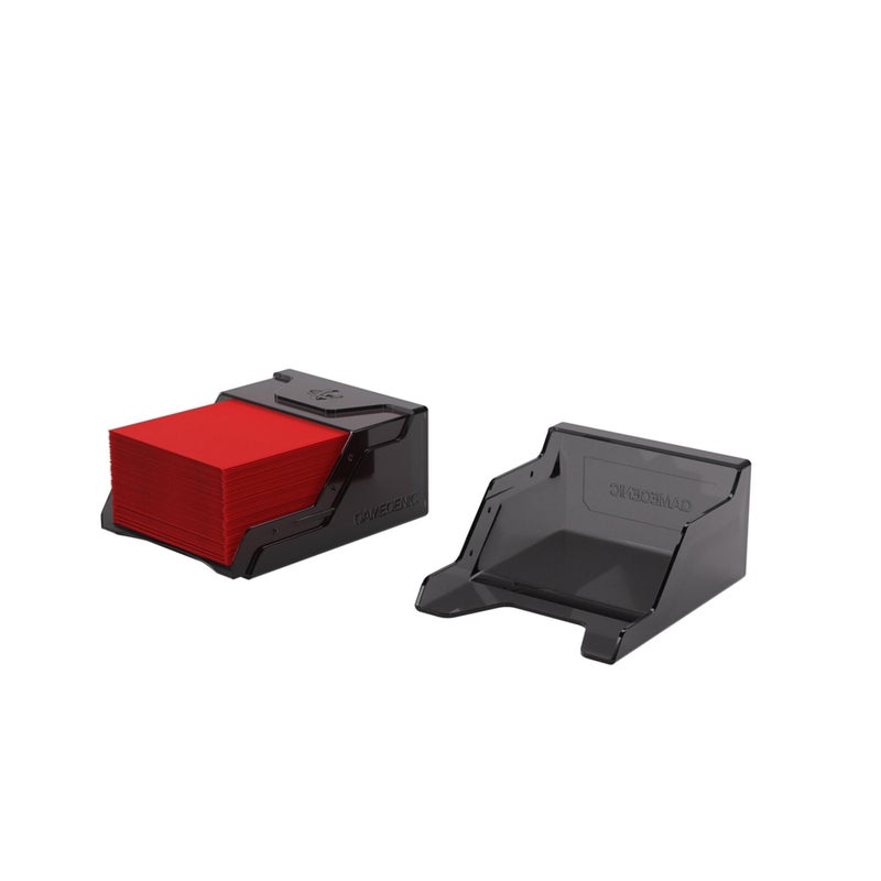Gamegenic Bastion 50+ XL Deck Box - Compact, Secure, and Perfectly Organized for Your Trading Cards! Safely Protects 50+ Double-Sleeved Cards, Black Color, Made - Image 3