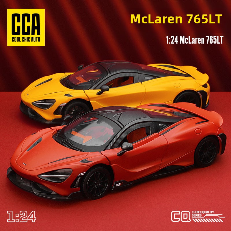 1:24 Scale Alloy McLaren 765LT Model Car Collectible Green - Image 2