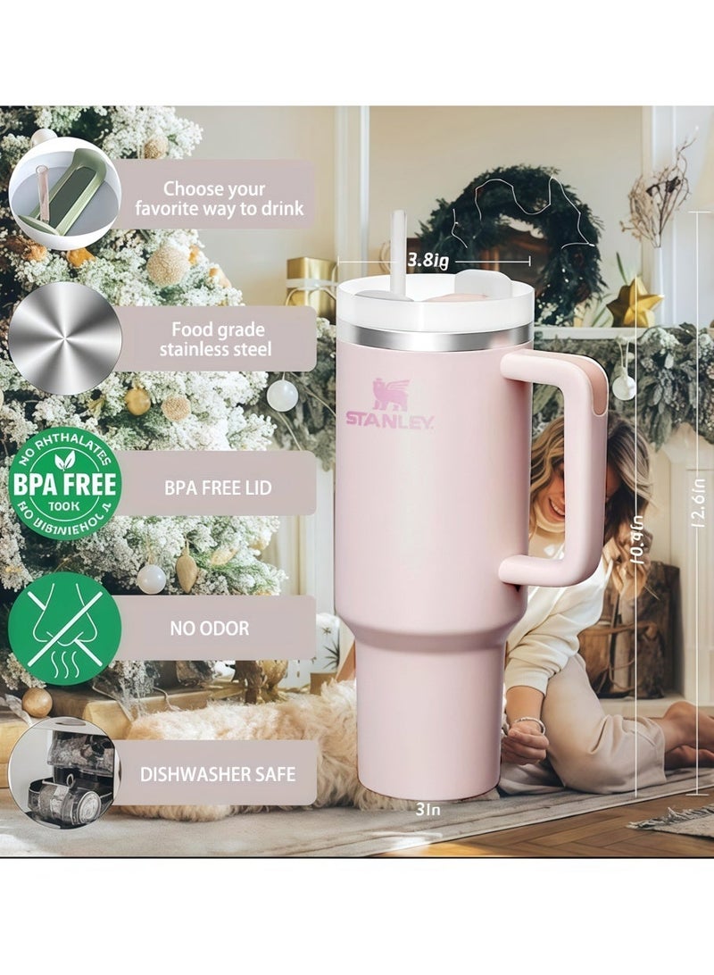 Stanley 40oz Stanley Quencher H2.0 FlowState Stainless Steel Vacuum Insulated Tumbler with Lid and Straw for Water, Iced Tea, Coffee, Smoothie and More - Image 3