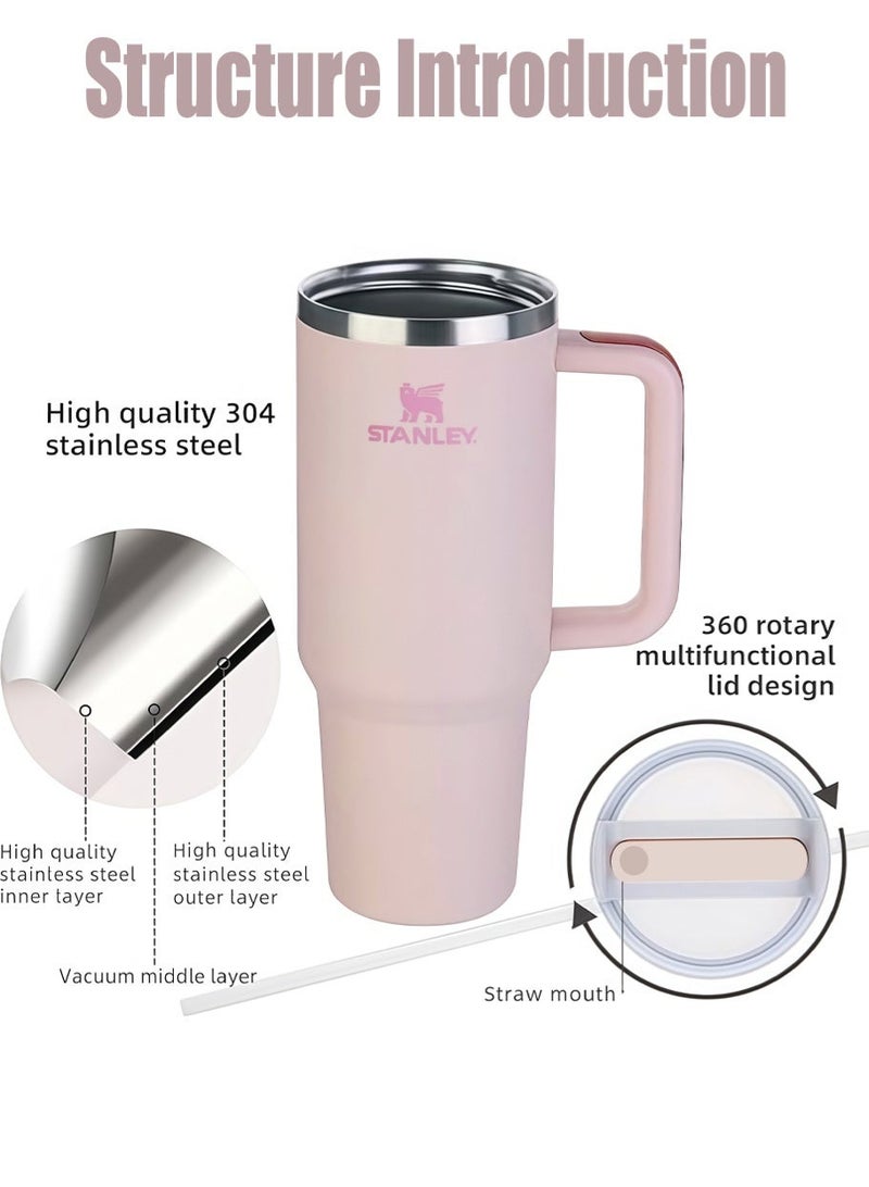 Stanley 40oz Stanley Quencher H2.0 FlowState Stainless Steel Vacuum Insulated Tumbler with Lid and Straw for Water, Iced Tea, Coffee, Smoothie and More - Image 2