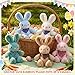 Poen 20 Pcs Easter Bunny Stuffed Animal Bulk 14 Inches Cute Rabbits Plush Toys Easter Bunny Gift in 5 Colors Basket Filled Stuffers for Boys Girls Birthday Party Decor - Image 4