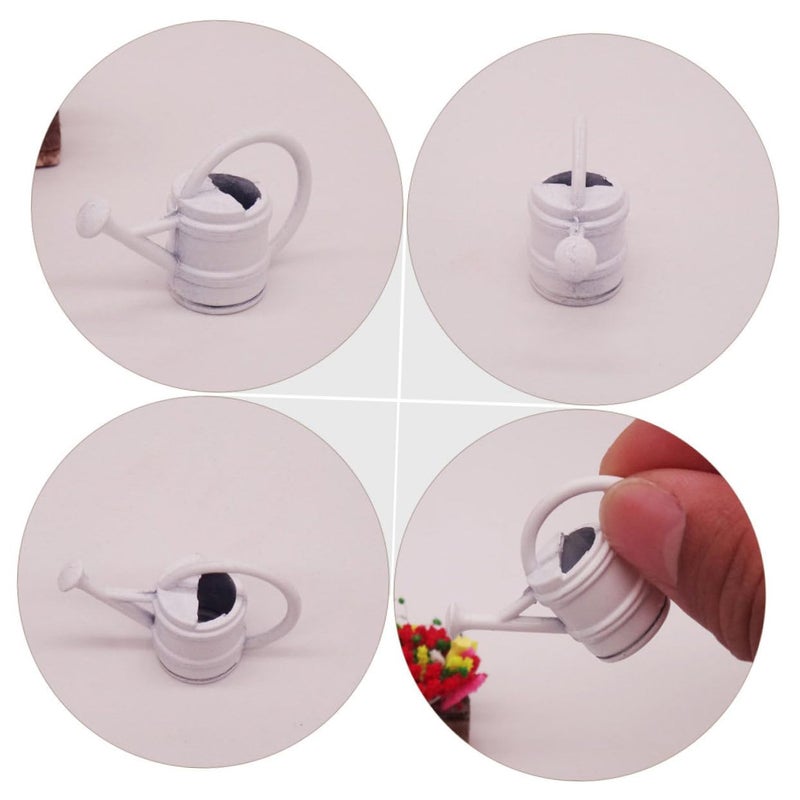 2 Pcs Mini Watering Can For Dollhouse Miniature Garden And Indoor Plant Decor - Image 5