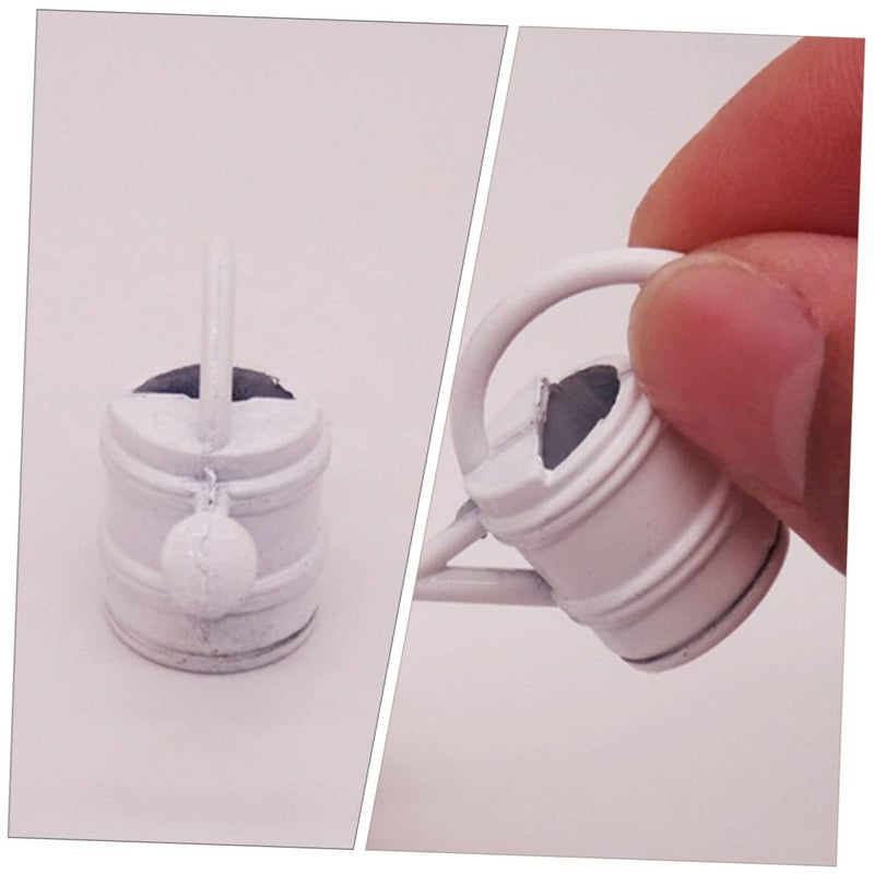 2 Pcs Mini Watering Can For Dollhouse Miniature Garden And Indoor Plant Decor - Image 3