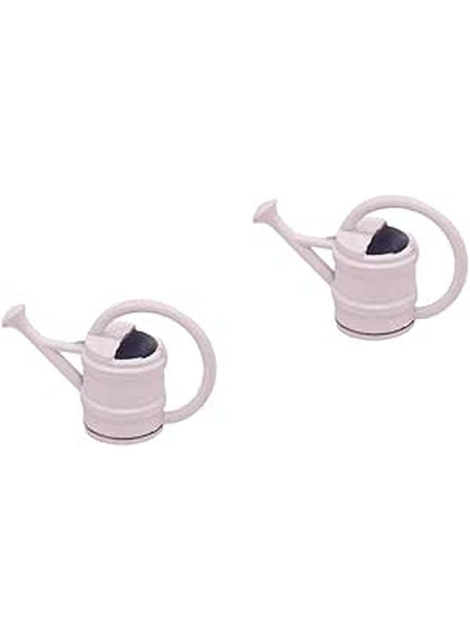 2 Pcs Mini Watering Can For Dollhouse Miniature Garden And Indoor Plant Decor - Image 1