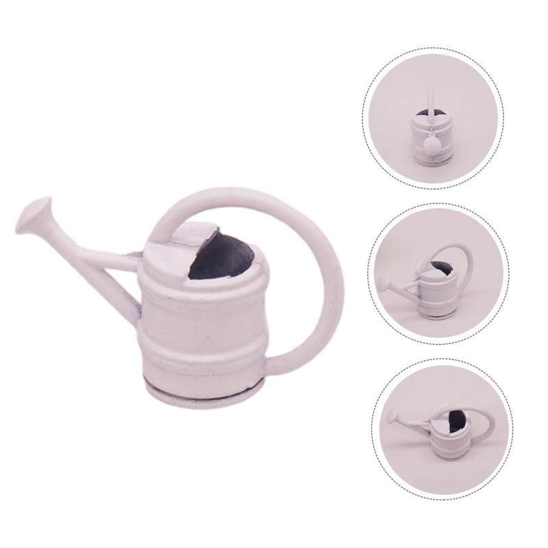 2 Pcs Mini Watering Can For Dollhouse Miniature Garden And Indoor Plant Decor - Image 4