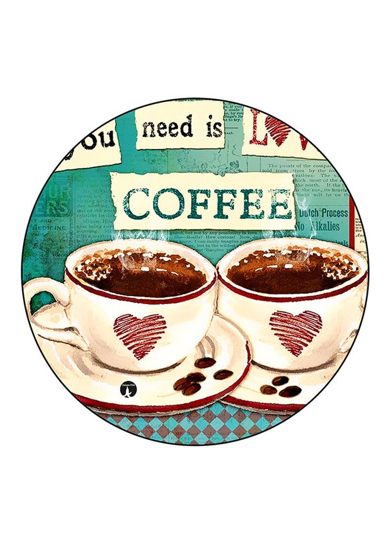 RKN Coffee Printed Mouse Pad  Multicolour 
