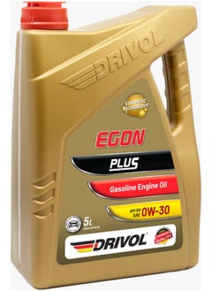 DRIVOL DRIVOL, Made in Germany - 0W-30 API SN - Synthetic gasoline engine oil, 5 liters 