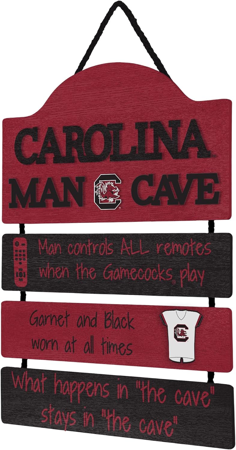 FOCO NCAA Team Logo Mancave Man Cave Hanging Wall Sign - Image 2