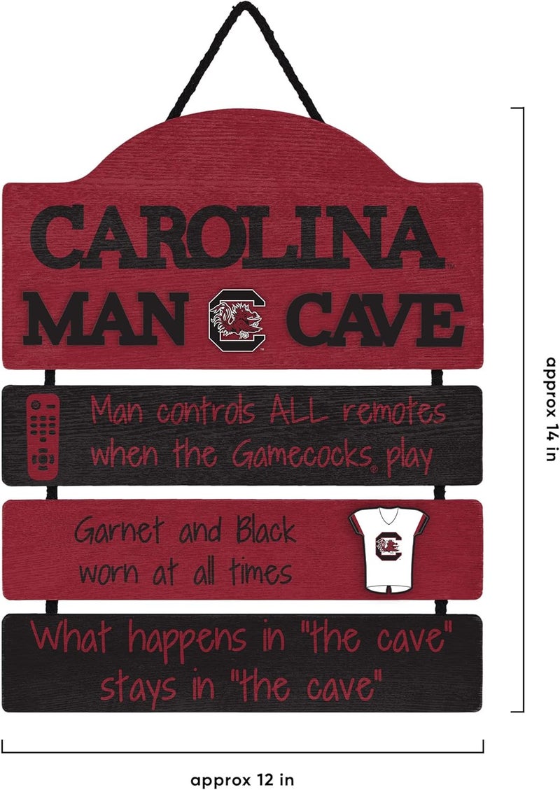 FOCO NCAA Team Logo Mancave Man Cave Hanging Wall Sign - Image 3