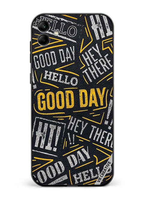 Protective Case Cover For Samsung Galaxy A04 Hello Good Day Design Multicolour