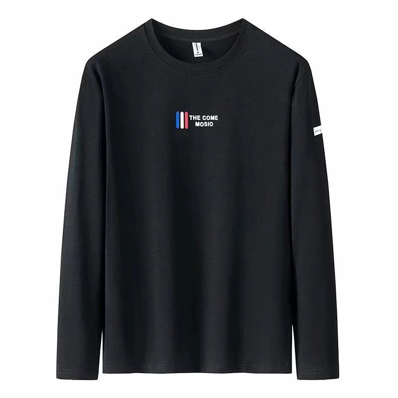 Round Neck Long Sleeve T-Shirt Men'S Autumn Trendy Ins Printed Base Shirt 2023 New Korean Style Thin Pullover Wei Clothes - Image 2