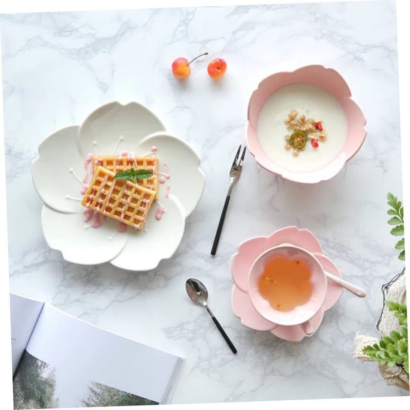 Ceramic Bowl Set With Lid Hand Painted Japanese Style Dinnerware For Kitchen - Image 5