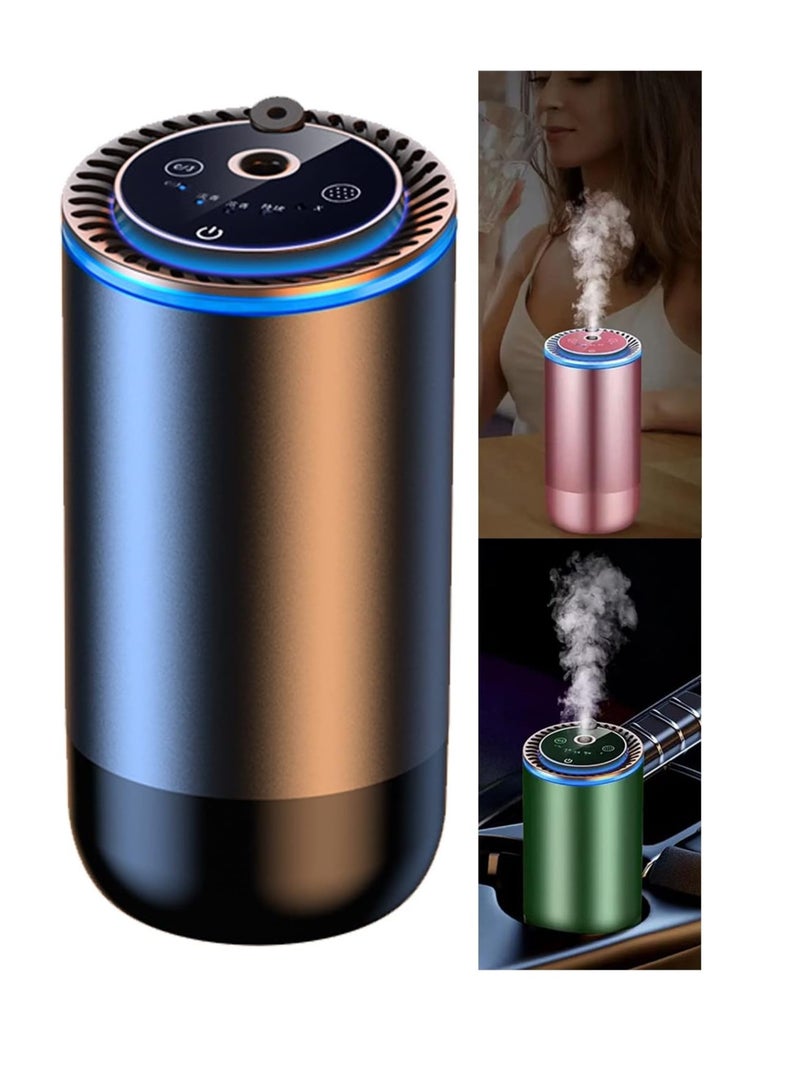 Car Air Fresheners Portable AI Car Diffuser With Star Projector Light 20000Ma Long Standby Aromatherapy Luxury Car Accessorie Black - Image 1