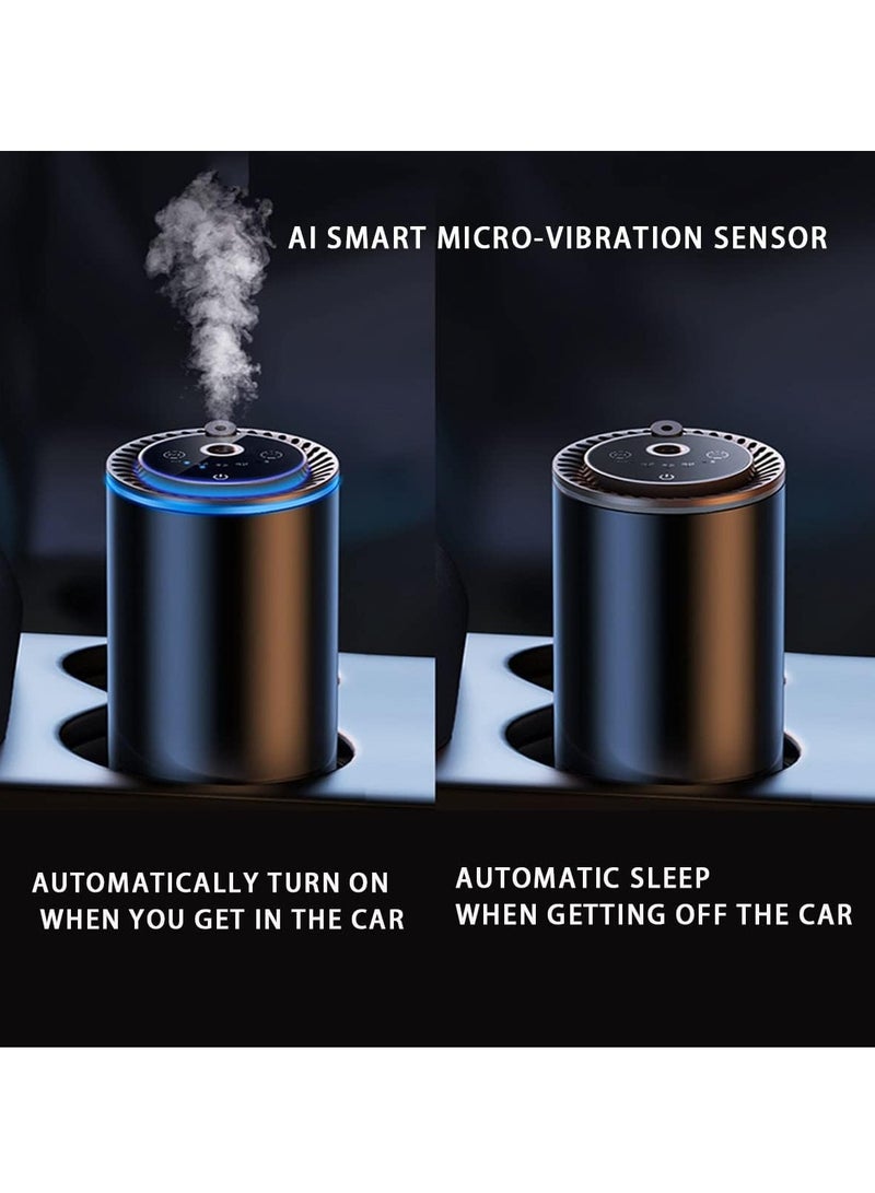 Car Air Fresheners Portable AI Car Diffuser With Star Projector Light 20000Ma Long Standby Aromatherapy Luxury Car Accessorie Black - Image 3