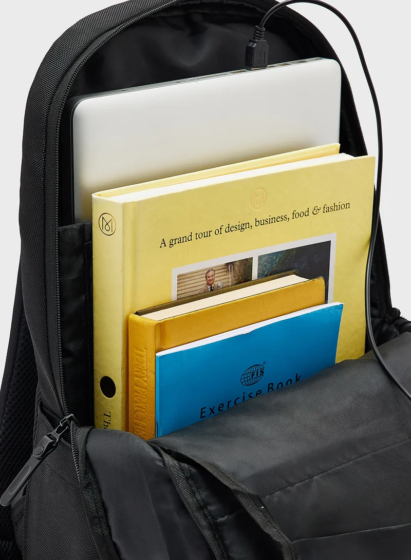Robert Wood Premium Office Backpack With Laptop Compartment