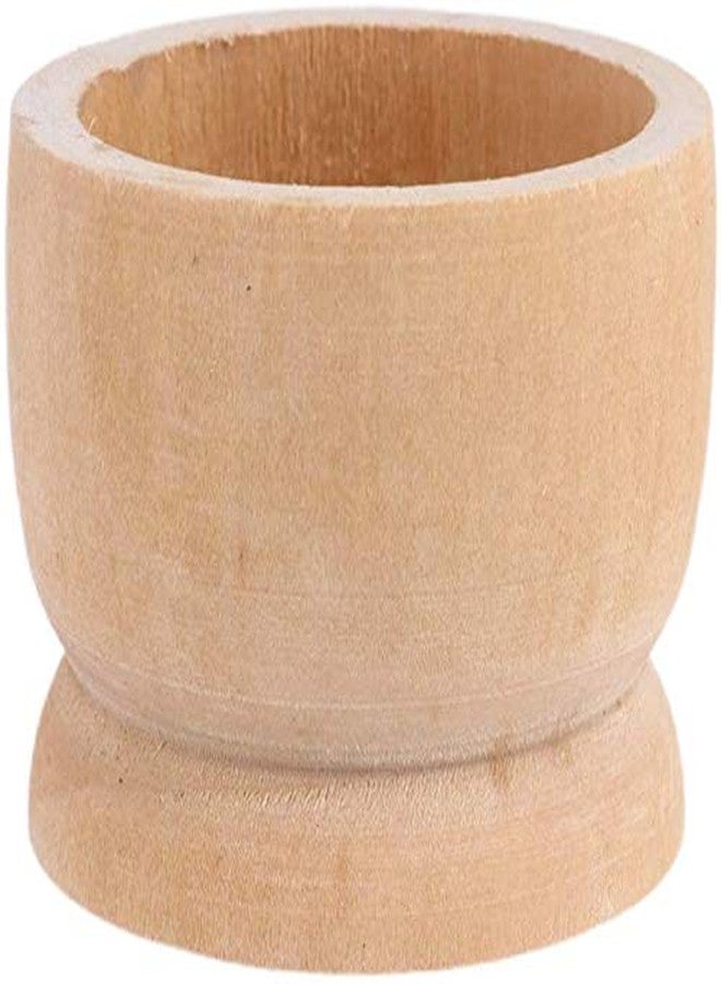 koTTIYA 12-Pack Wooden Egg Cup Holders Unfinished Wooden Egg Stands for Kids Craft Easter Birthday Baby Shower Party Supplies - Image 2