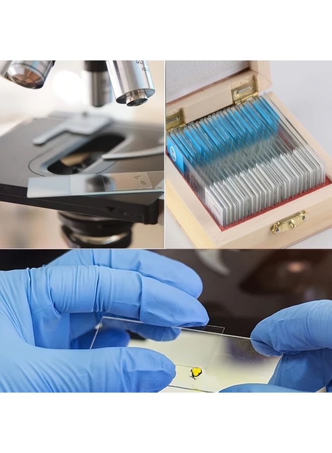 100pcs Microscope Sample Slides Kit With Cover Glass For Lab Science Education - Image 5