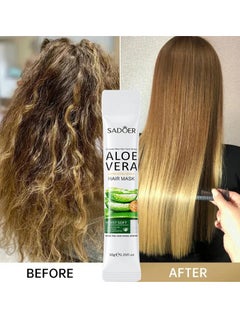SADOER Hair  Mask Gel, Aloe Vera Moisturizing Hair Mask, Fast And Effective Hair Smoothing Conditioner, Magical Hair Repairing Keratin Essence For Repairing Of Dry And Damaged Hair  - Image 1