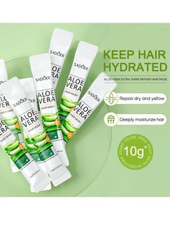 SADOER Hair  Mask Gel, Aloe Vera Moisturizing Hair Mask, Fast And Effective Hair Smoothing Conditioner, Magical Hair Repairing Keratin Essence For Repairing Of Dry And Damaged Hair  - Image 3