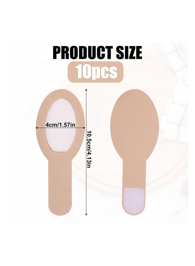 SYOSI 10pcs Castor Oil Pack for Fingers, Castor Oil Pack Wrap Organic Cotton, 4.13x1.57 Inch Soft Cotton Castor Oil Wrap for Finger Tingling Finger Arthritis Finger Cracking Castor Oil Wrap Finger Wrap - Image 2