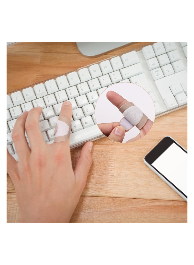 SYOSI 10pcs Castor Oil Pack for Fingers, Castor Oil Pack Wrap Organic Cotton, 4.13x1.57 Inch Soft Cotton Castor Oil Wrap for Finger Tingling Finger Arthritis Finger Cracking Castor Oil Wrap Finger Wrap - Image 3