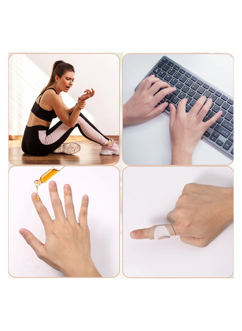 SYOSI 10pcs Castor Oil Pack for Fingers, Castor Oil Pack Wrap Organic Cotton, 4.13x1.57 Inch Soft Cotton Castor Oil Wrap for Finger Tingling Finger Arthritis Finger Cracking Castor Oil Wrap Finger Wrap - Image 4