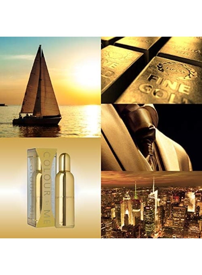كولور مي مجموعة كولور بودي سبلاش الرجالية – Gold Gold & White White | روائح فاخرة بثبات طويل ولمسات شرقية وأروماتيك راقية - Image 2