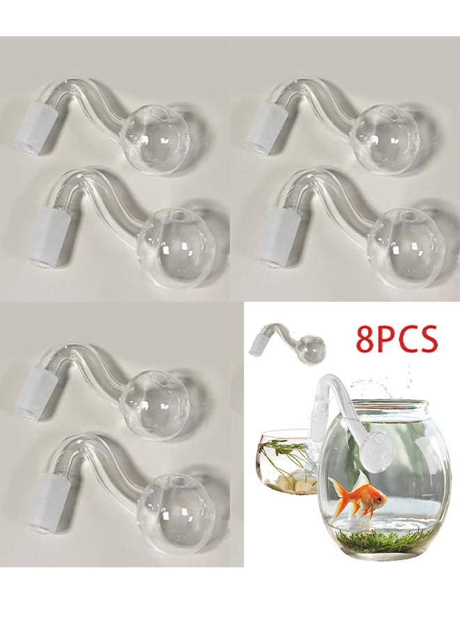 Generic 8PCS Glass Fountain Water Inflow Tube，Inflow Pipe Water Pump Aquarium FilterTubing 