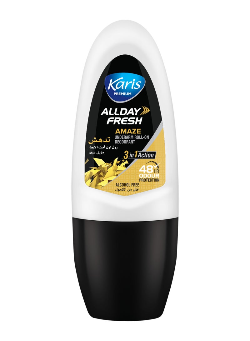 Premium All Day Fresh Amaze Underarm Roll-On Deodorant 50 ml
